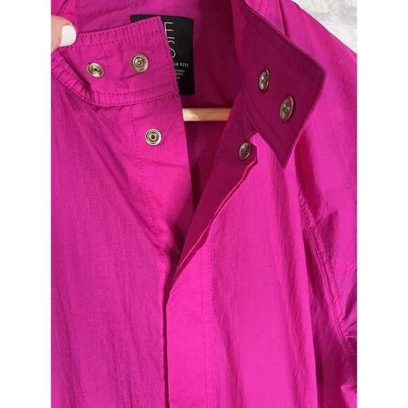 ATHLETA X ALICIA KEYS Women's Hot Pink Utility Jumpsuit NWT Size 6 - Picture 3 of 9